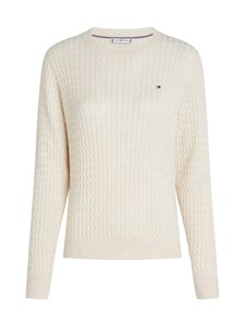 Tommy Hilfiger - Palmikkoes kampsun - 0F5 HEATHER IVORY PETAL | Stockmann