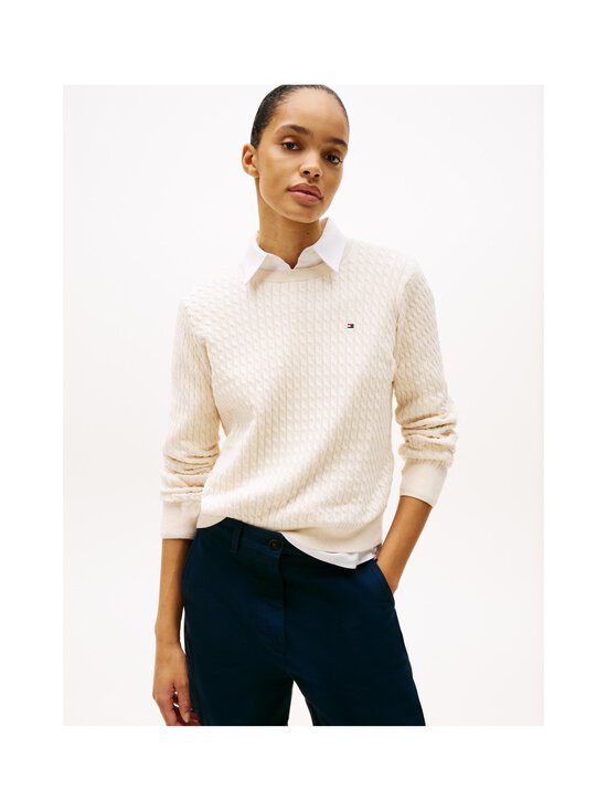 Tommy Hilfiger - Pīnīšu džemperis - 0F5 HEATHER IVORY PETAL | Stockmann - photo 5