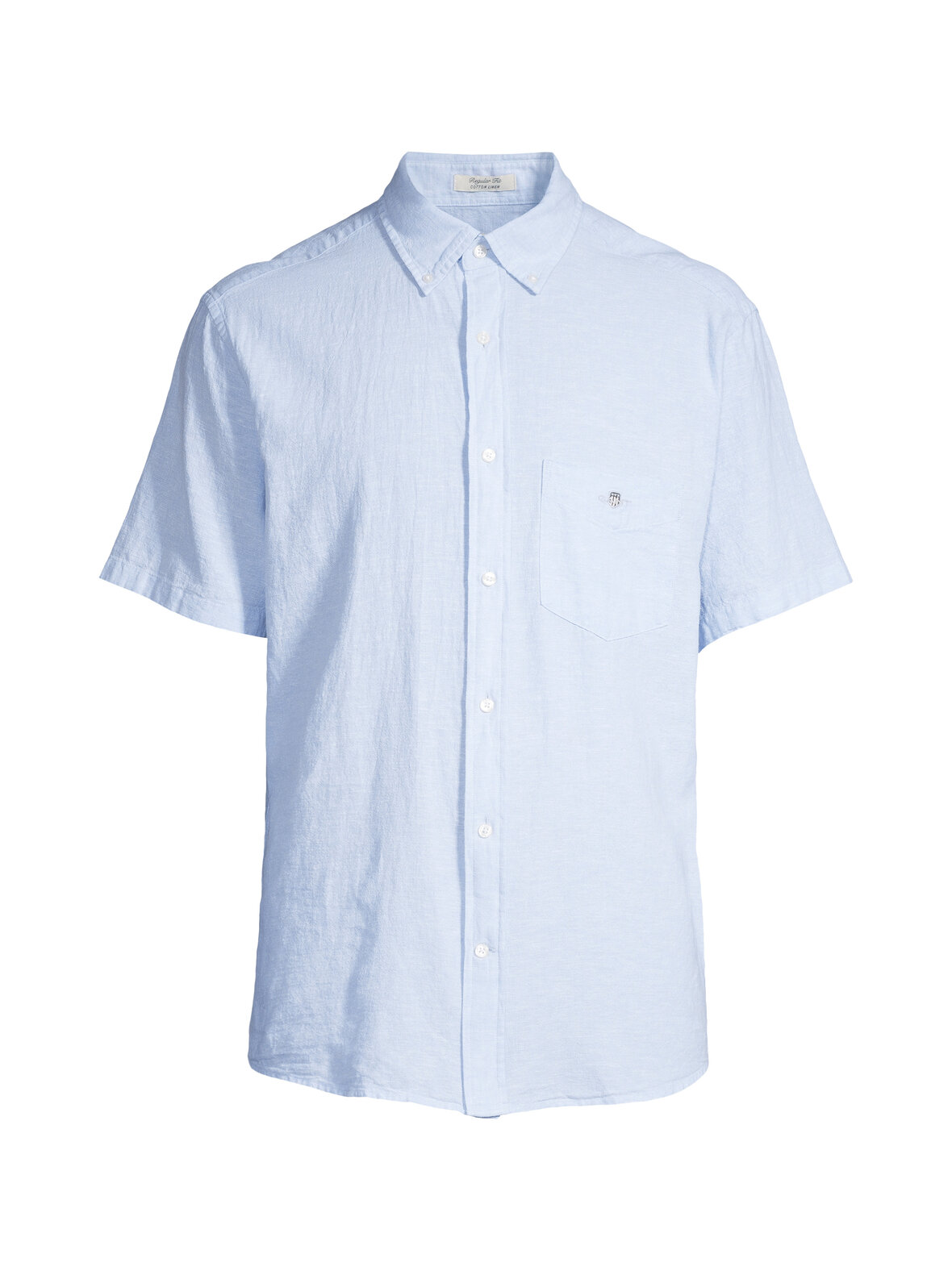 Regular cotton linen -kauluspaita