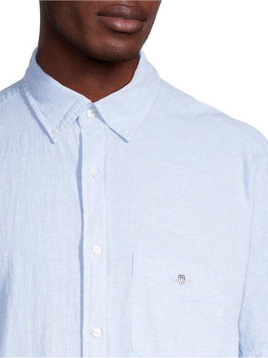 GANT - Regular Cotton Linen krekls ar apkakli - 450 SKY BLUE | Stockmann - photo 4