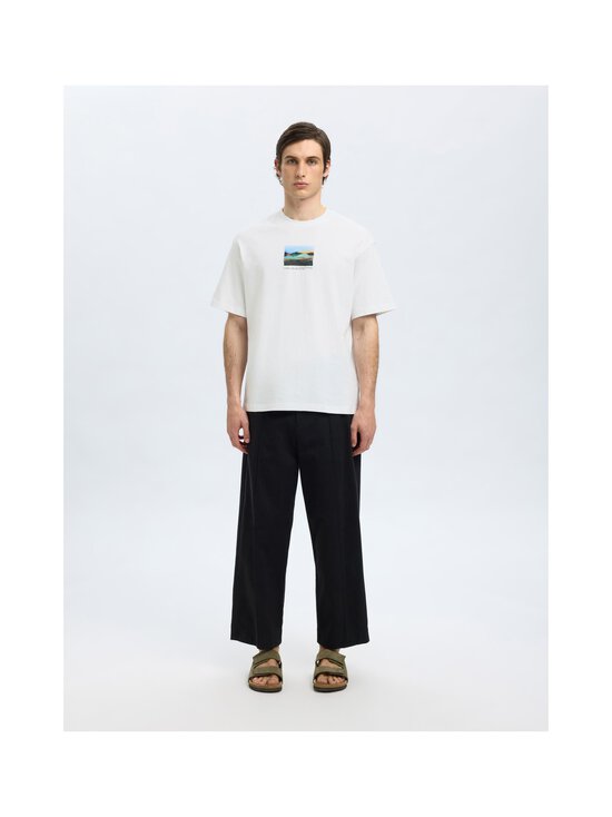 Selected - SlhRelaxDarius t-paita - BRIGHT WHITE PRINT:FOG | Stockmann - photo 4