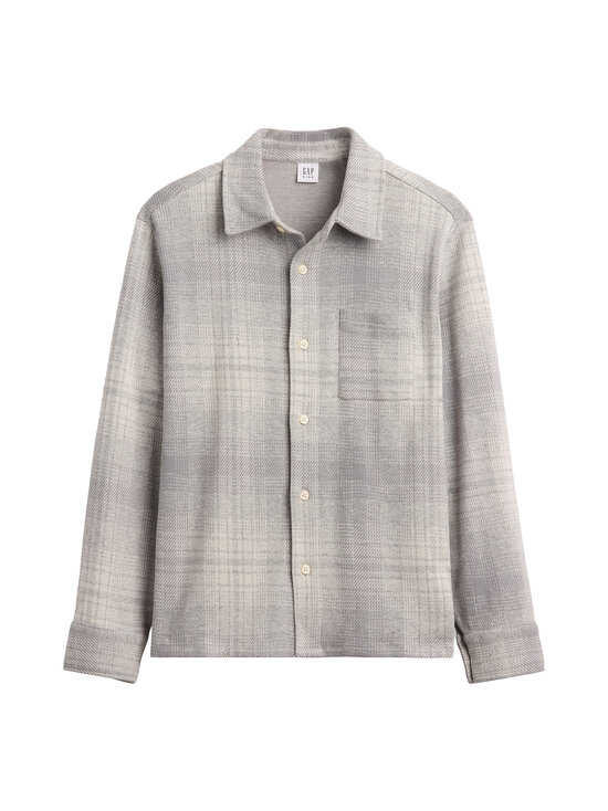 GAP - Knit Button Up krekls - GREY PLAID | Stockmann - photo 1
