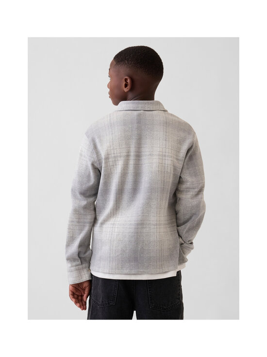 GAP - Knit Button Up krekls - GREY PLAID | Stockmann - photo 4