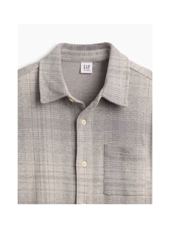 GAP - Knit Button Up krekls - GREY PLAID | Stockmann - photo 5