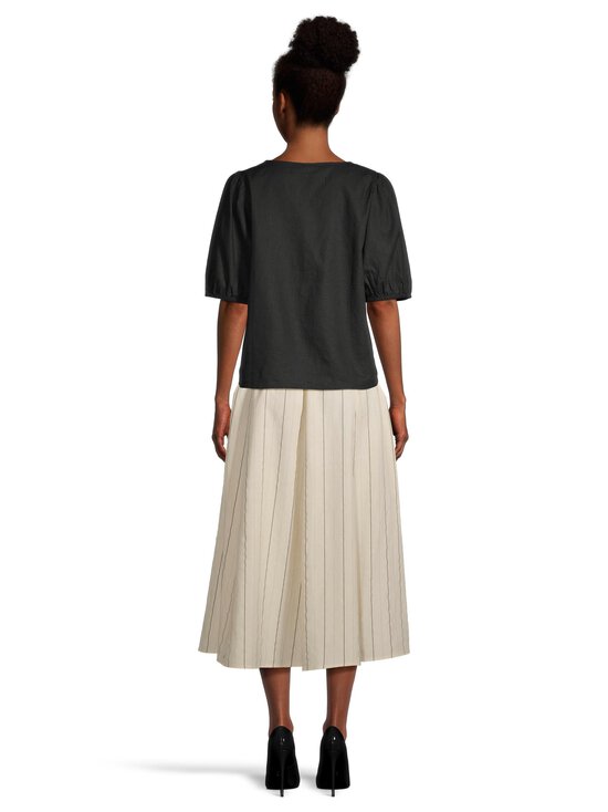 Rue de Tokyo - Pilar Striped Tencel -hame - ECRU BLACK STRIPE | Stockmann - photo 4