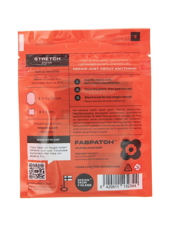 Vaatelaastari FabPatch - Stretch pašlīmējošie tekstila ielāpi - PINK - photo 3 Vaatelaastari FabPatch - Stretch pašlīmējošie tekstila ielāpi - PINK | Stockmann - photo 3