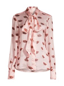 Stella McCartney - Lips print -silkkipaita - 5762 DUSTY PINK | Stockmann