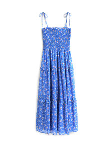 Tommy Jeans - Printtikuvioitu sifonkinen maksimekko - C6H EMPIRE BLUE AOP | Stockmann