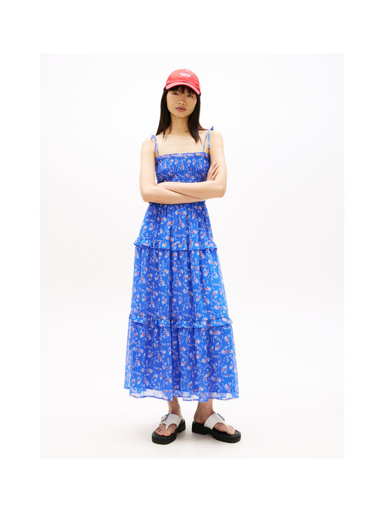 Tommy Jeans - Printtikuvioitu sifonkinen maksimekko - C6H EMPIRE BLUE AOP | Stockmann - photo 2