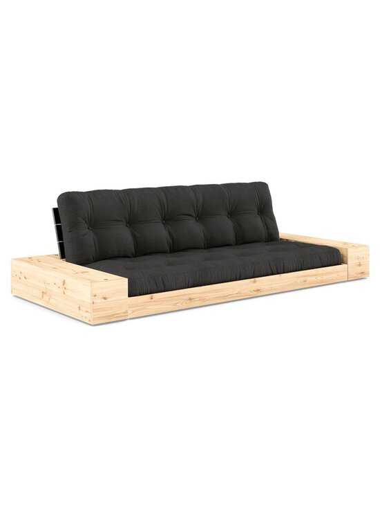 Karup - Base-futonsohva laatikoilla dark grey/musta L 244 cm - GREY | Stockmann - photo 1