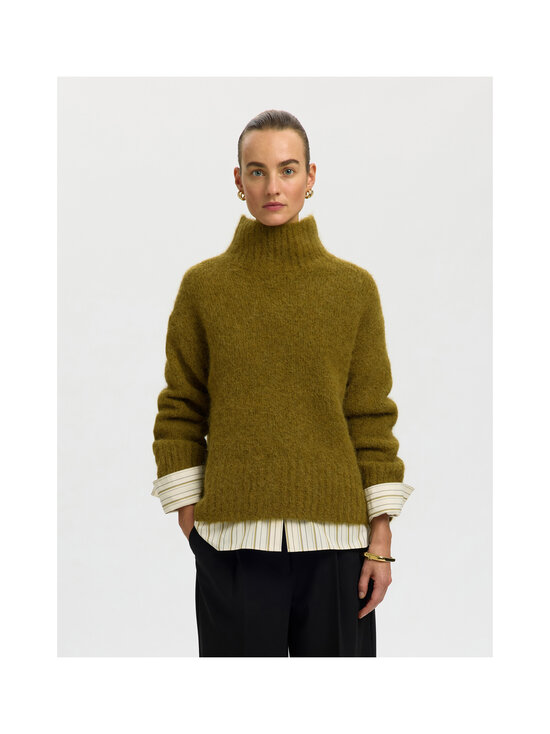 Selected - SlfGabriella High Neck džemperis - FIR GREEN | Stockmann - photo 2