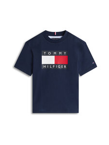 Tommy Hilfiger - Heritage Printed Flag t-krekls - C1G DARK NIGHT NAVY | Stockmann