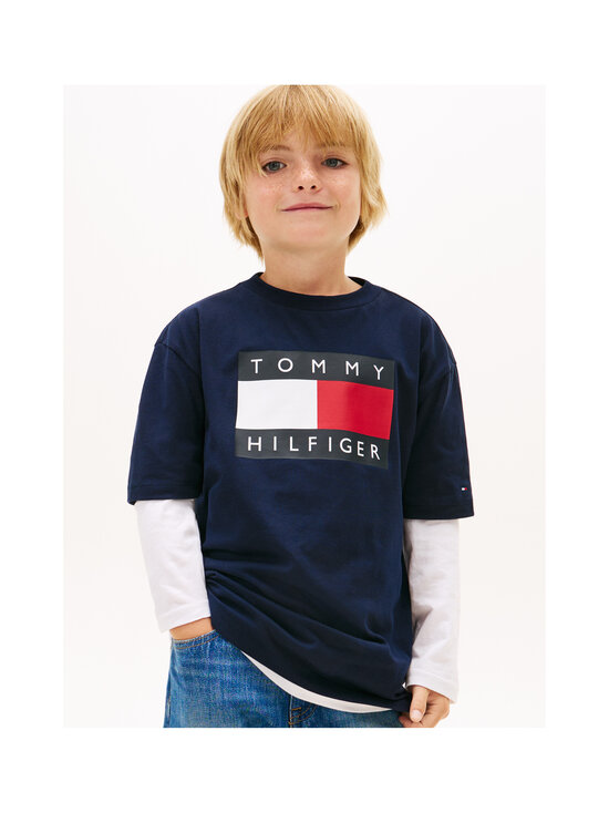 Tommy Hilfiger - Heritage Printed Flag t-krekls - C1G DARK NIGHT NAVY | Stockmann - photo 3