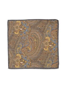 Stockholm Kravatt - Big Paisley - villa-silkkitaskuliina - 12 BROWN | Stockmann