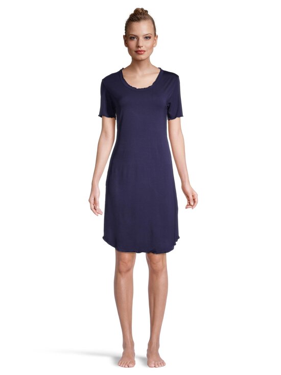 Damella - Nightdress 98 cm SS round neck w frill bamboo-spandex plain Damella - 023 NAVY - photo 2 Damella - Nightdress 98 cm SS round neck w frill bamboo-spandex plain Damella - 023 NAVY | Stockmann - photo 2