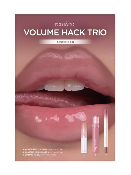 Rom&nd - Volume Hack Trio Sweet Fig Set -huulimeikkipakkaus - SWEET FIG | Stockmann - photo 1