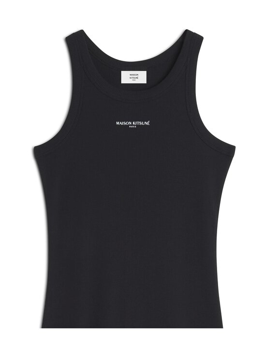 Maison Kitsuné - Paris Ribbed Tank -mekko - P199 BLACK | Stockmann - photo 3