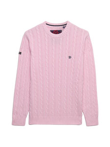 Superdry - Cotton Crew -palmikkoneule - 3KI MONTAUK PINK | Stockmann