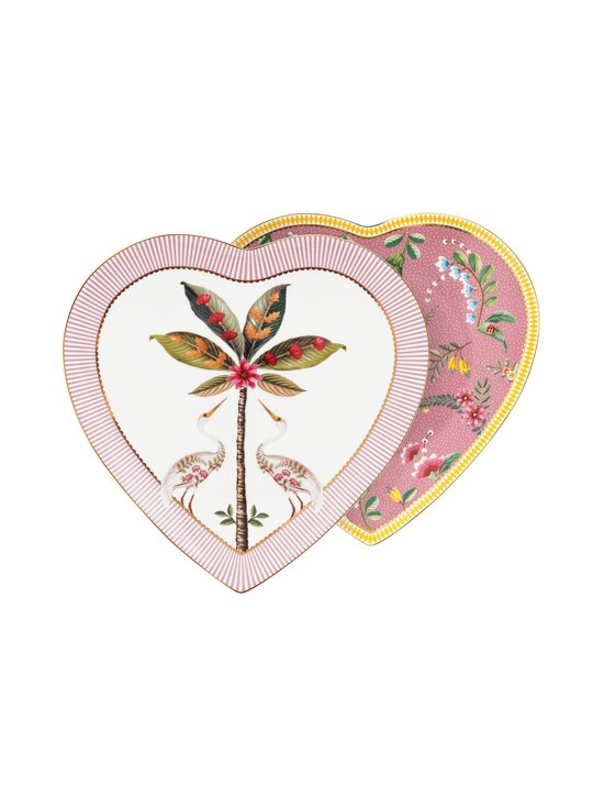 La Majorelle Heart Plate 21.5 cm, 2 pieces