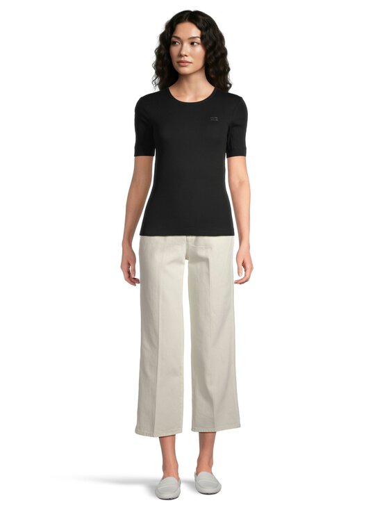 Ganni - Soft Cotton Rib t-paita - 099 BLACK | Stockmann - photo 2