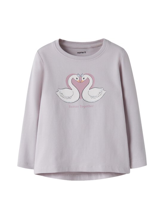 Name It - Trikoosärk NmfVix - LILAC MARBLE PRINT:SWAN HEART | Stockmann - photo 1