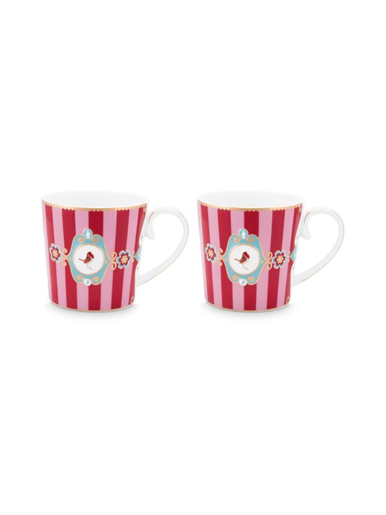 PIP Studio - Love Birds Medallion Stripes -muki 2-pack - RED | Stockmann - photo 2
