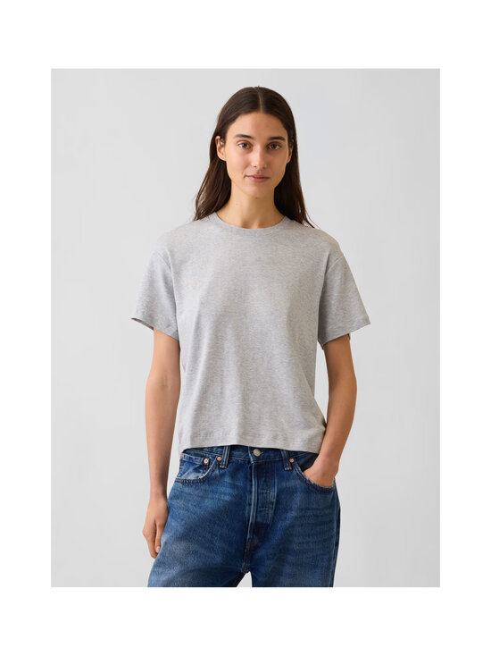 GAP - Supima Editor Crew T-krekls - BC15 LT GREY HEATHER | Stockmann - photo 2