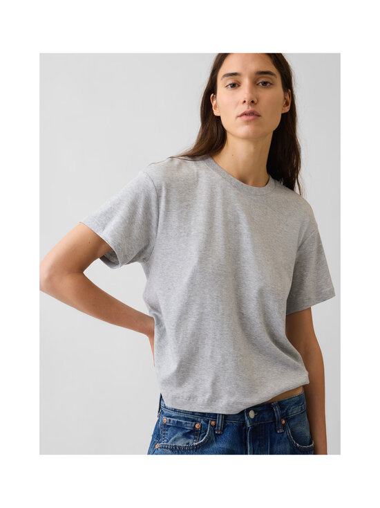 GAP - Supima Editor Crew T-krekls - BC15 LT GREY HEATHER | Stockmann - photo 4