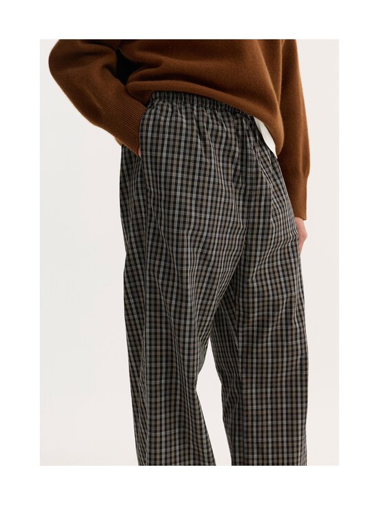 Róhe - Relaxed fit Checked -housut - 988_520 BLACK / BROWN CHECK | Stockmann - photo 6