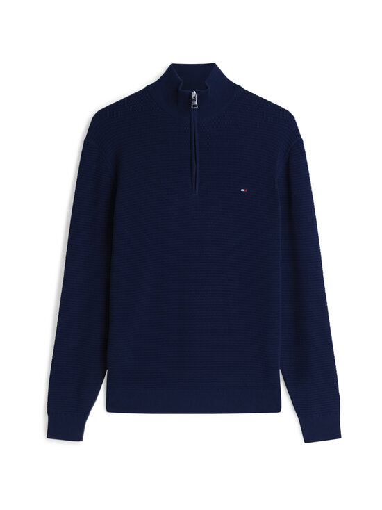 Tommy Hilfiger - Tommy Hilfiger Seasonal Structure Zip Mock džemperis - DCC CARBON NAVY | Stockmann - photo 1