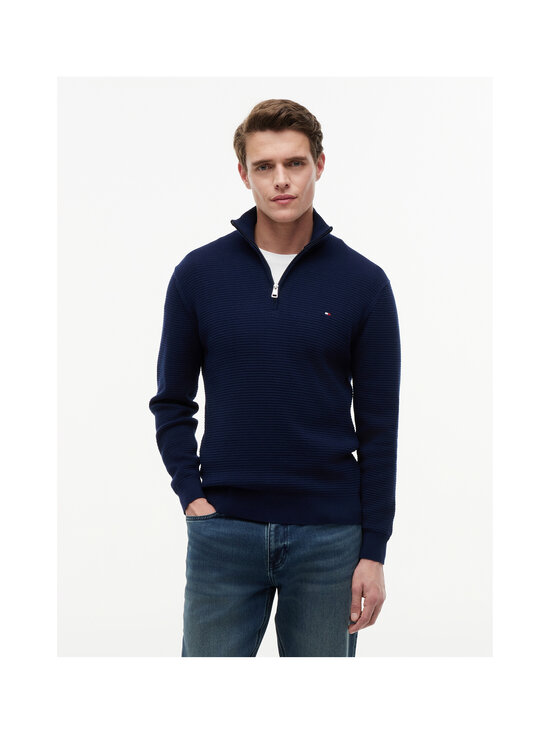 Tommy Hilfiger - Tommy Hilfiger Seasonal Structure Zip Mock džemperis - DCC CARBON NAVY | Stockmann - photo 3