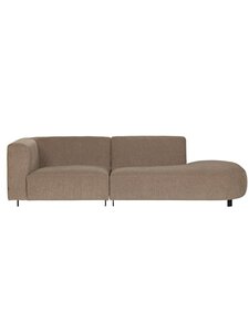 Furninova - Vesta Round -sohva Manchester-kangas sand oikea avopääty - BROWN | Stockmann