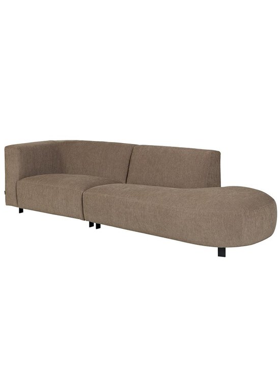 Furninova - Vesta Round -sohva Manchester-kangas sand oikea avopääty - BROWN | Stockmann - photo 2