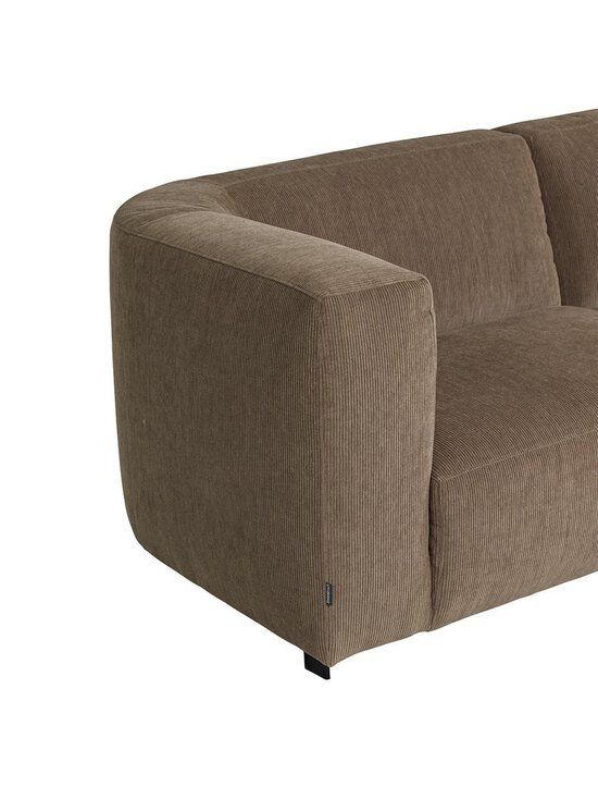 Furninova - Vesta Round -sohva Manchester-kangas sand oikea avopääty - BROWN | Stockmann - photo 3