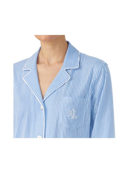 Lauren Ralph Lauren - Notch Collar Long -pyjama 2-osainen - 451 BLUE PRT | Stockmann - photo 3