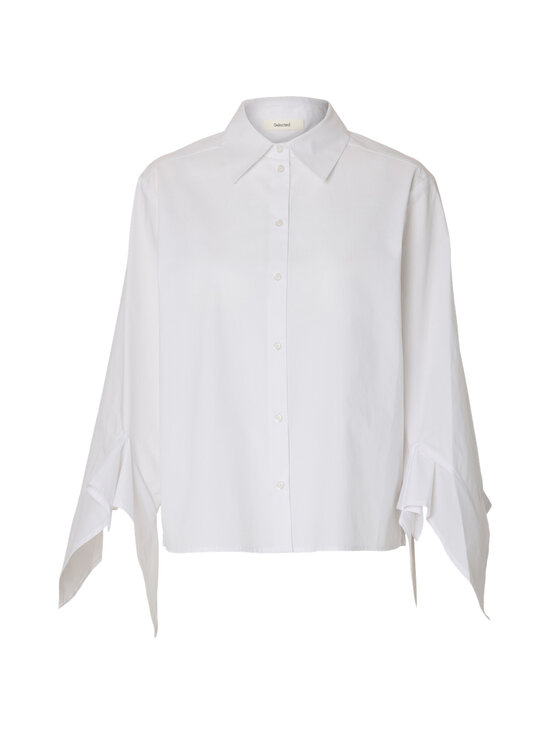 Selected - SlfDelia Relaxed Flounce -paitapusero - BRIGHT WHITE | Stockmann - photo 1