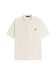 Fred Perry - Tonal Vertical Stripe -neulepaita - ECRU | Stockmann