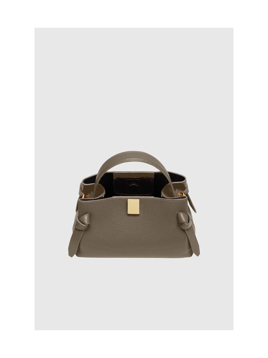 YUZEFI - Gyoza Mini Pebble Grain -nahkalaukku - TAUPE | Stockmann - photo 4