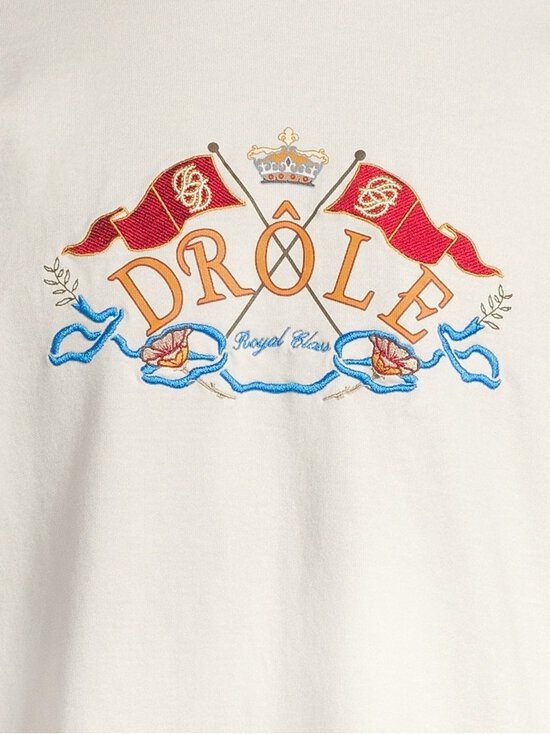Drôle de Monsieur - Crest Embroidery t-paita - OW OFF WHITE | Stockmann - photo 4