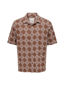 Only & Sons - Särk OnsJohnson Regular - POTTING SOIL PATTERN:EGRET | Stockmann