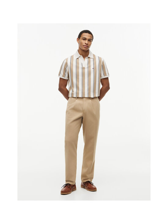 Tommy Hilfiger - Polosärk V Neck Crepe Classic - 0A4 IVORY PETAL / BEIGE | Stockmann - photo 2