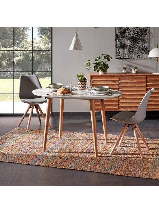 Kave Home - Oqui- jatkettava ruokapöytä valkoinen/pyökki 90 x 120/200 cm - BEIGE | Stockmann - photo 9