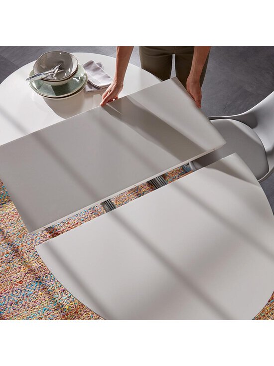 Kave Home - Oqui- jatkettava ruokapöytä valkoinen/pyökki 90 x 120/200 cm - BEIGE | Stockmann - photo 10
