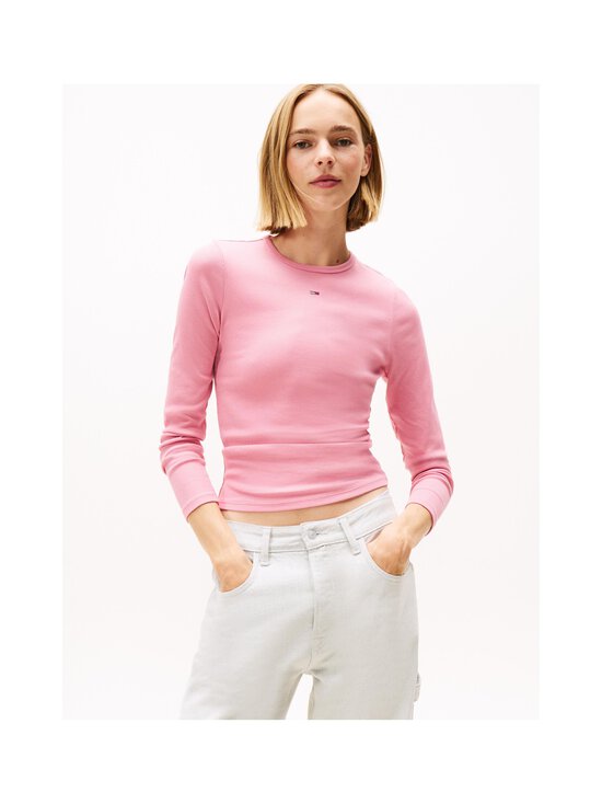 Tommy Jeans - Slim Essential -ribbitrikoopaita - THC MYSTIC PINK | Stockmann - photo 2