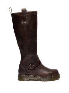 Dr. Martens - Anistone Crazy Horse Tall -saappaat - DARK BROWN | Stockmann