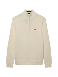 Superdry - Cotton Half Zip -neulepaita - 22C CREAM | Stockmann