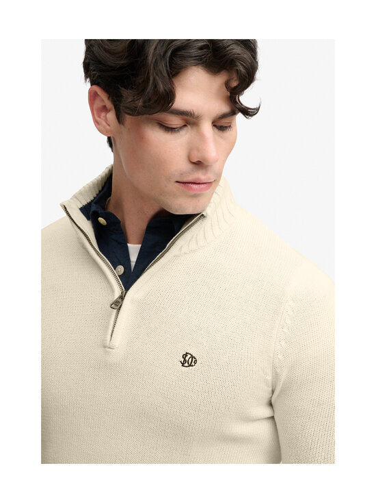 Superdry - Cotton Half Zip -neulepaita - 22C CREAM | Stockmann - photo 5