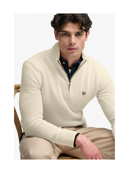 Superdry - Cotton Half Zip -neulepaita - 22C CREAM | Stockmann - photo 6