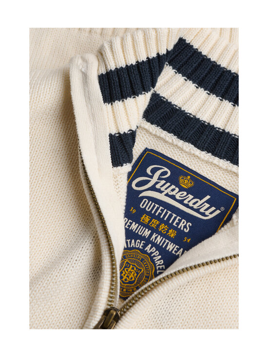 Superdry - Cotton Half Zip -neulepaita - 22C CREAM | Stockmann - photo 7