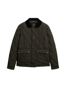 Superdry - Corduroy Trimmed Liner -tikkitakki - ZC3 ARMY KHAKI | Stockmann